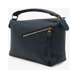 Small Puzzle Edge bag in deep navy blue
