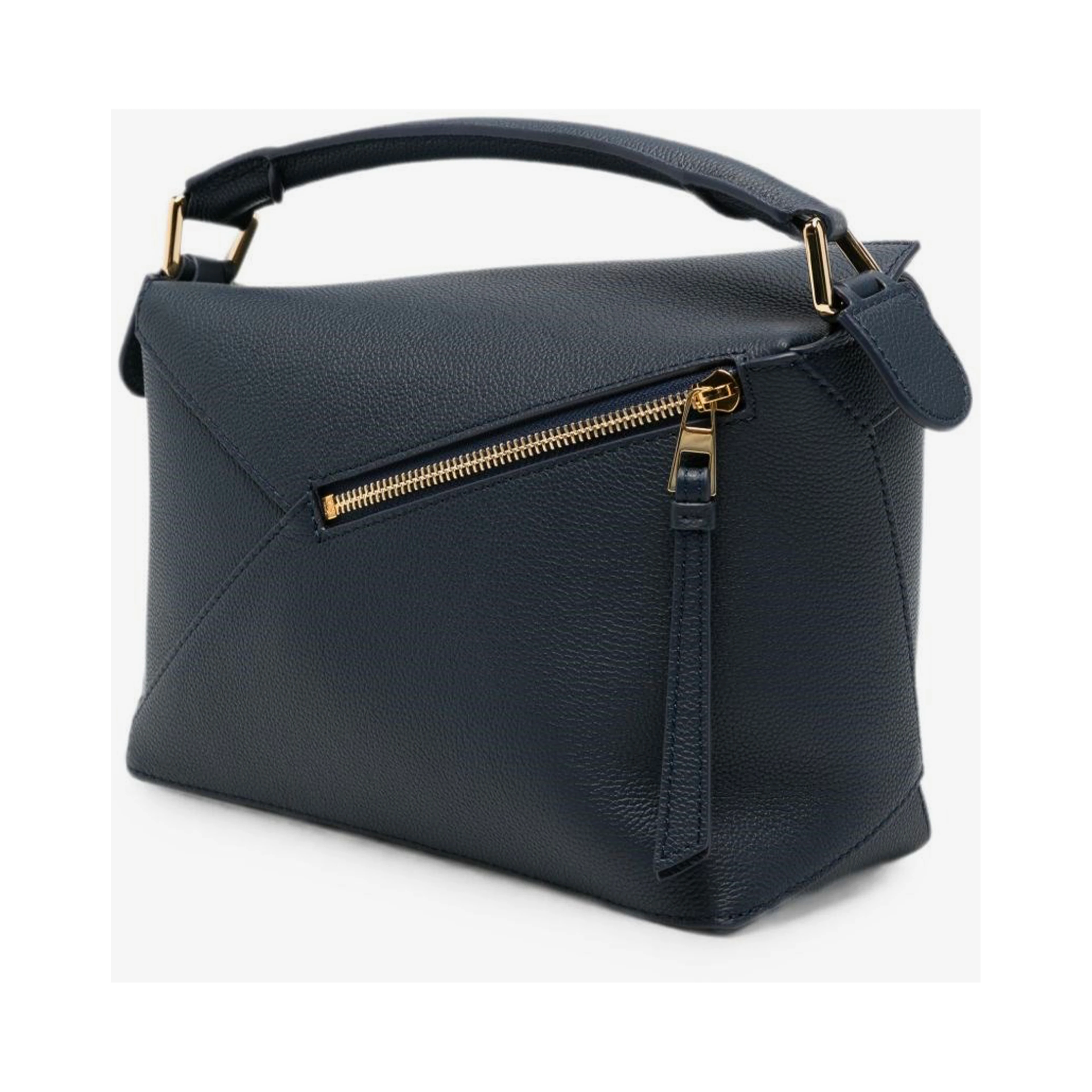 Small Puzzle Edge bag in deep navy blue