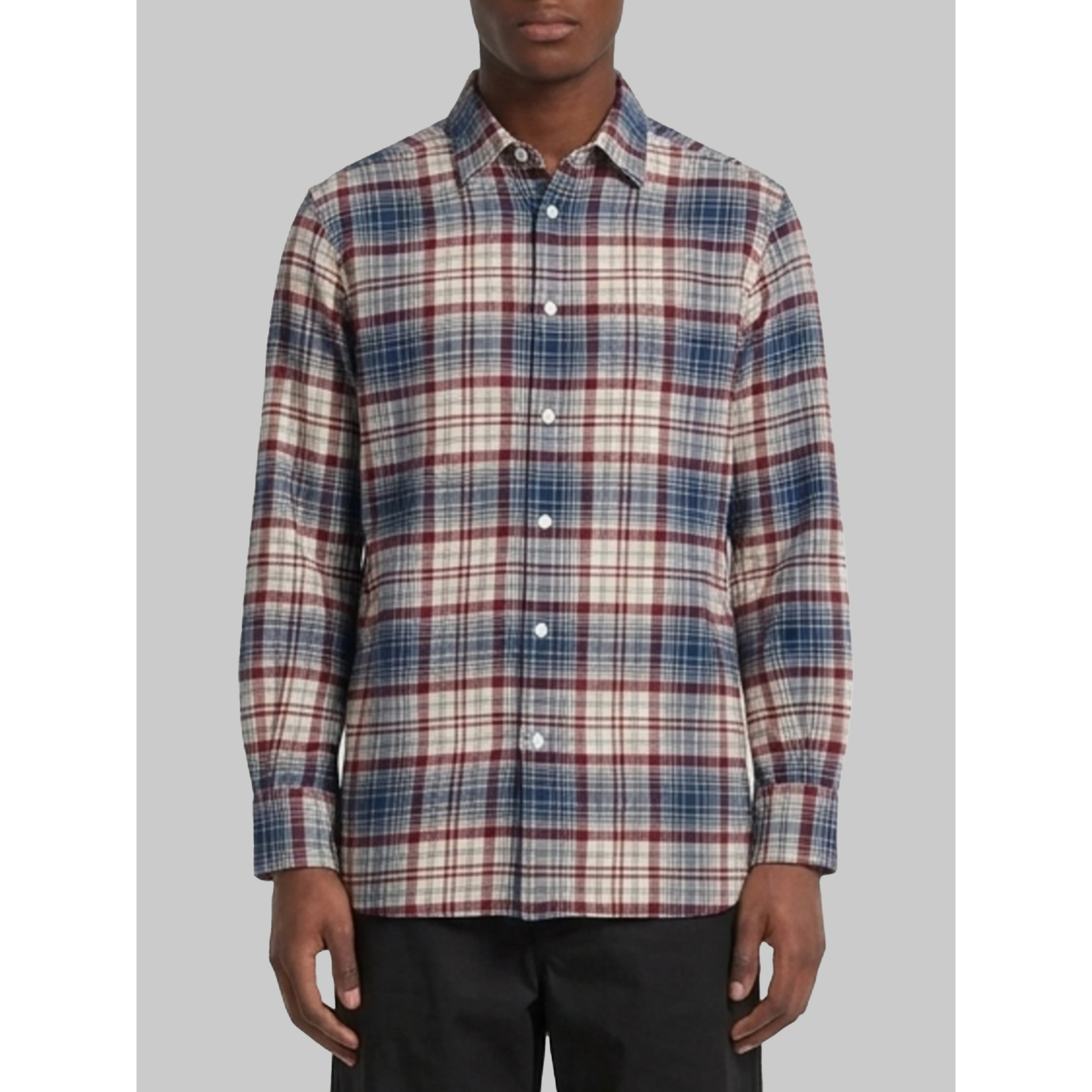 Plaid woolen shirt