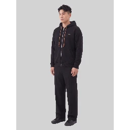Zip-up cotton hoodie