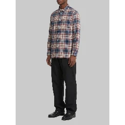 Plaid woolen shirt