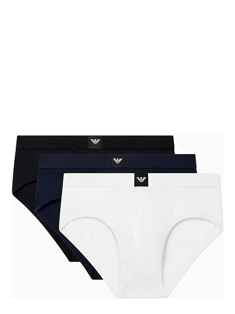 Stretch cotton 3-pack brief