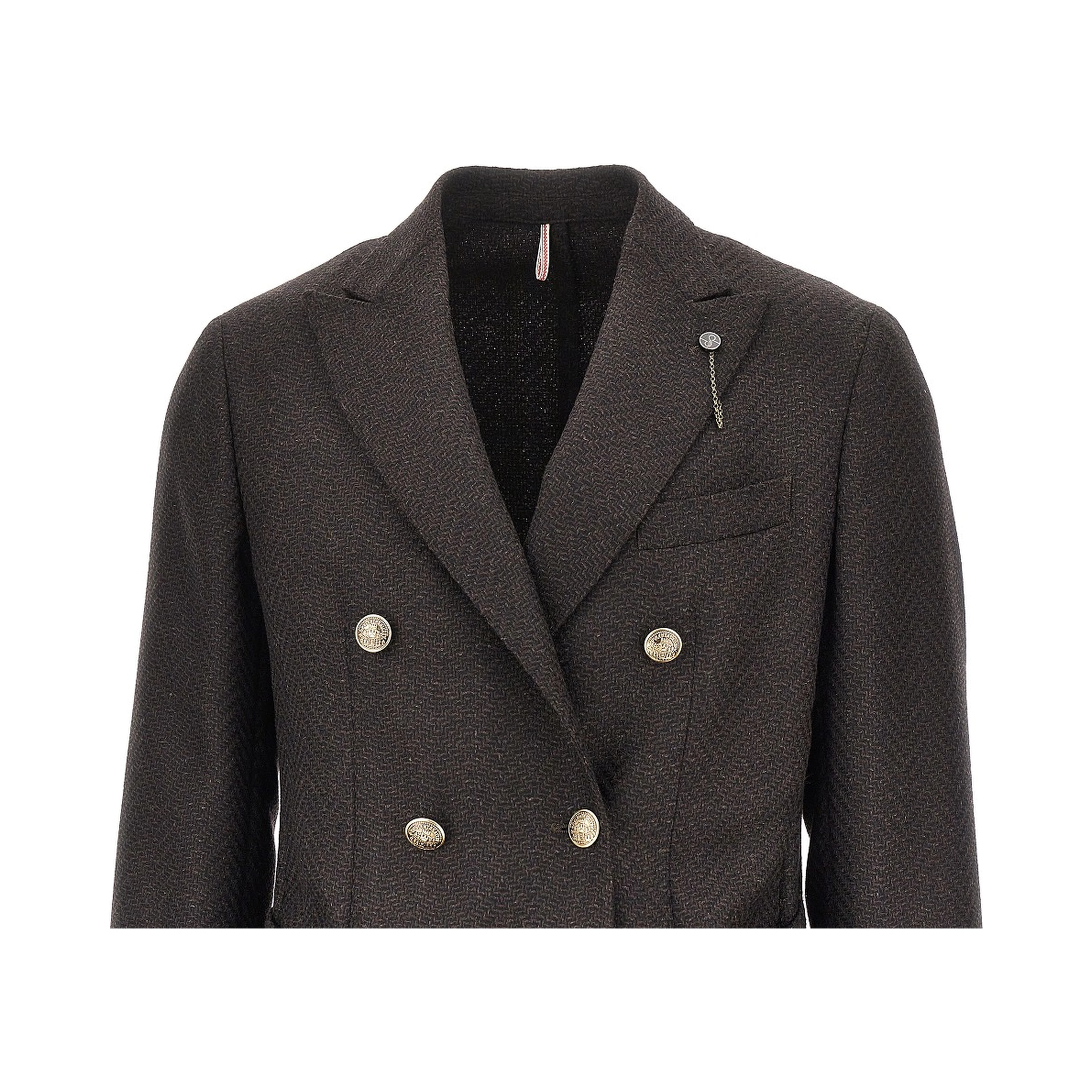 Mélange tweed tailored jacket