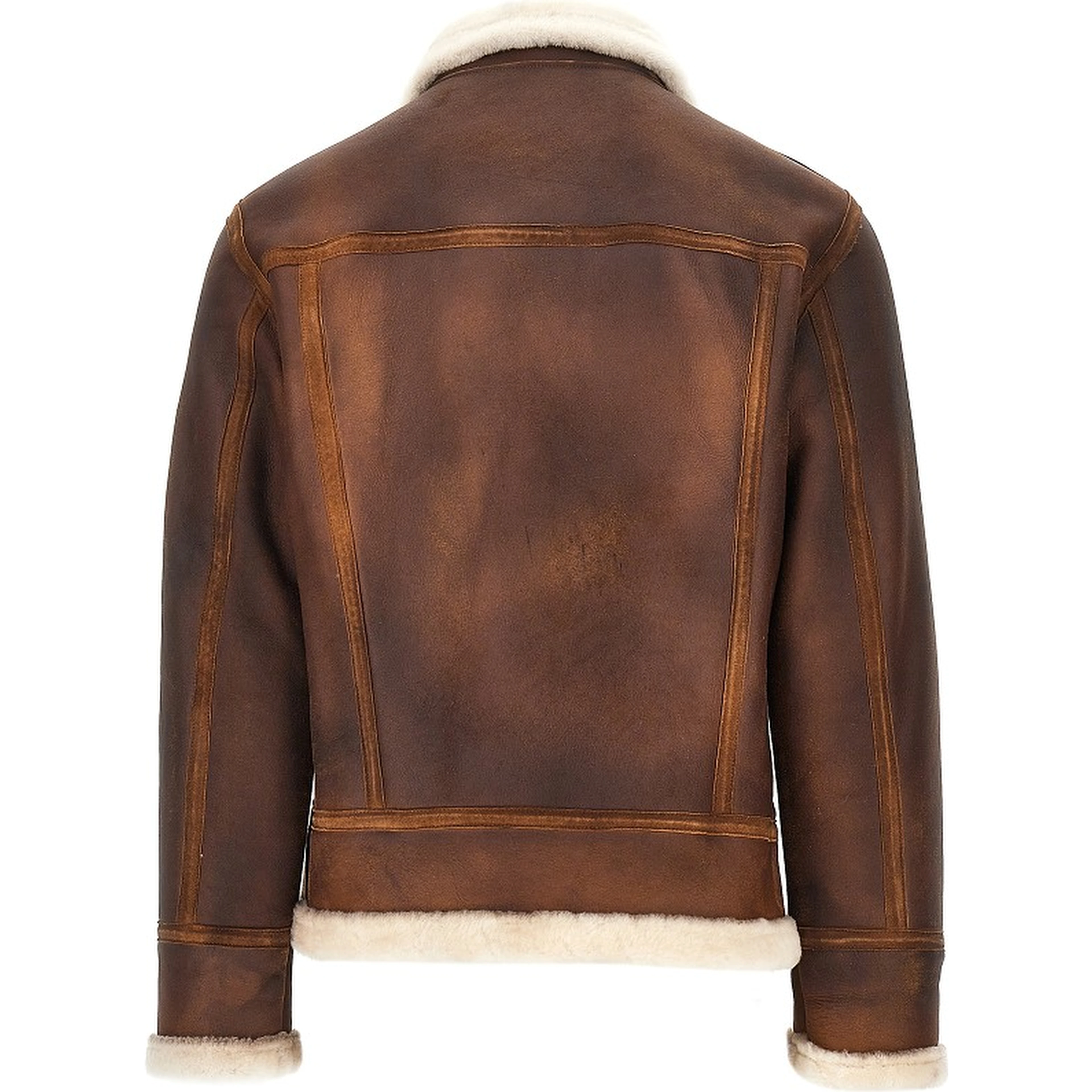 Waxed shearling Aviator jacket