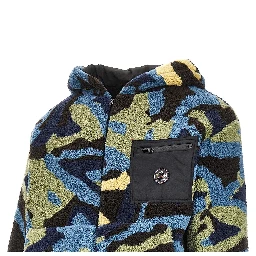 Camouflage sherpa blouson