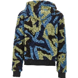 Camouflage sherpa blouson