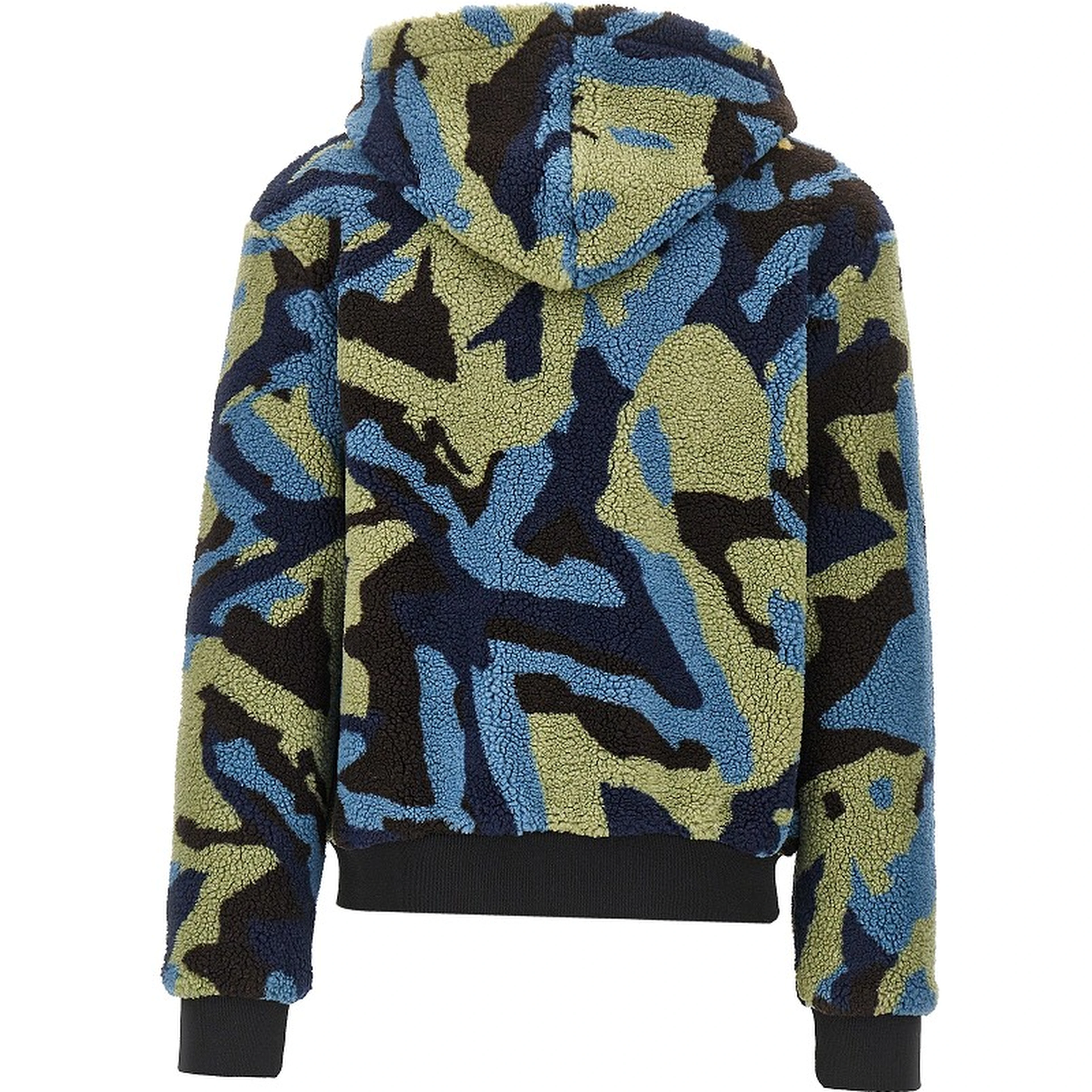 Camouflage sherpa blouson