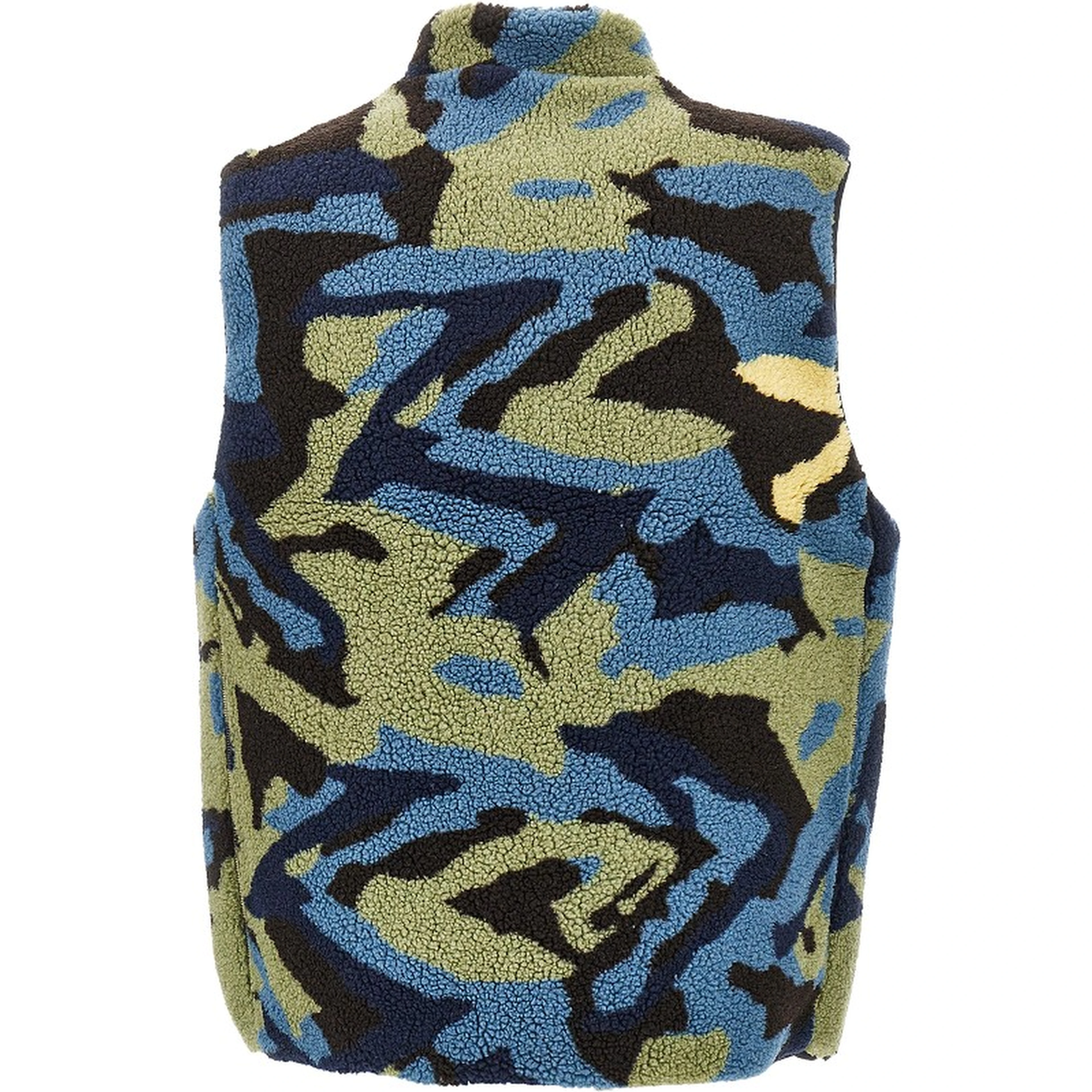 Camouflage sherpa vest