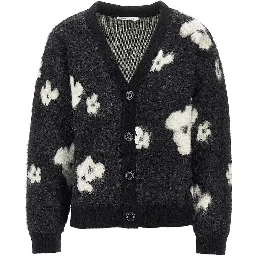 'Justus' jacquard knit cardigan