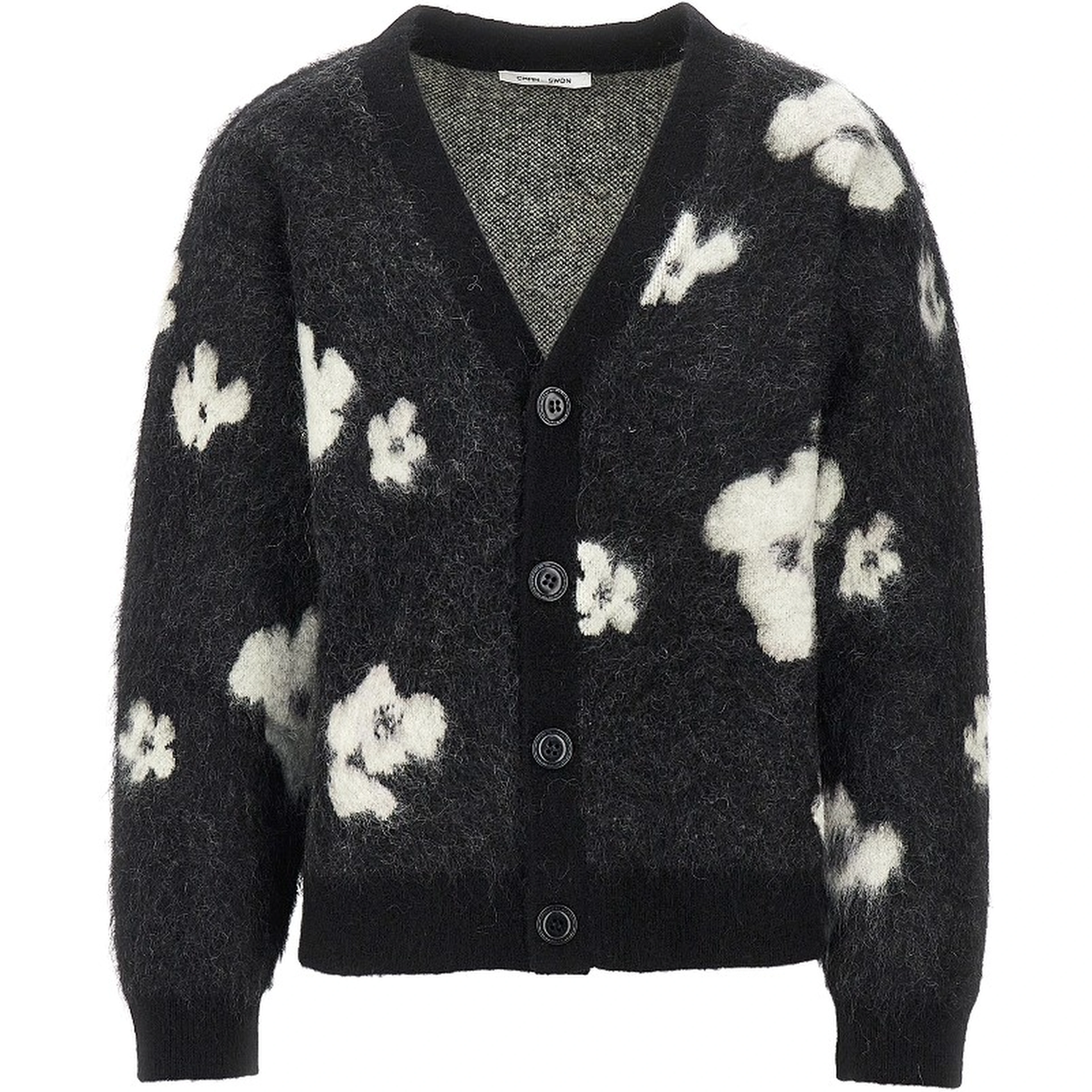 'Justus' jacquard knit cardigan