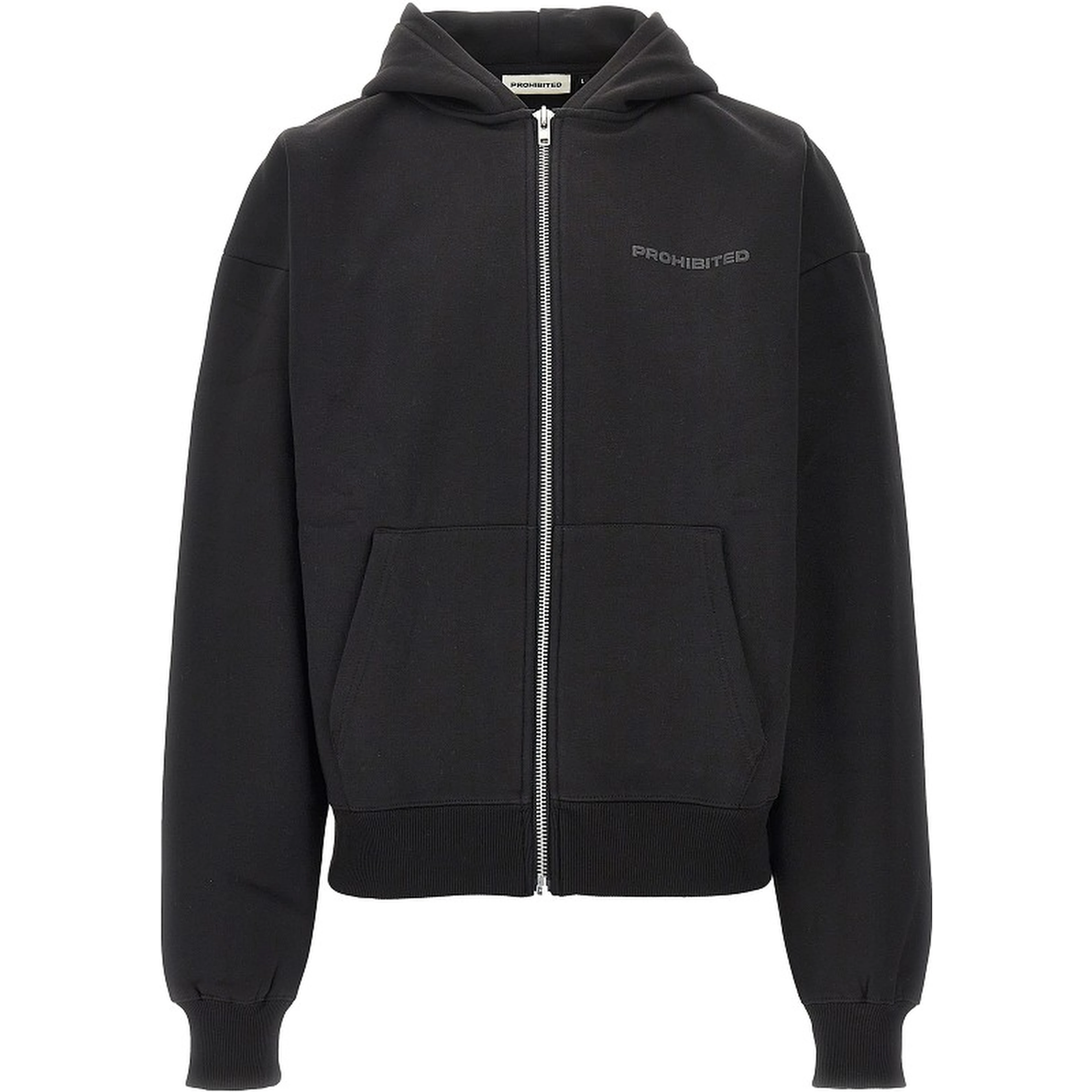 Logo print full-zip hoodie