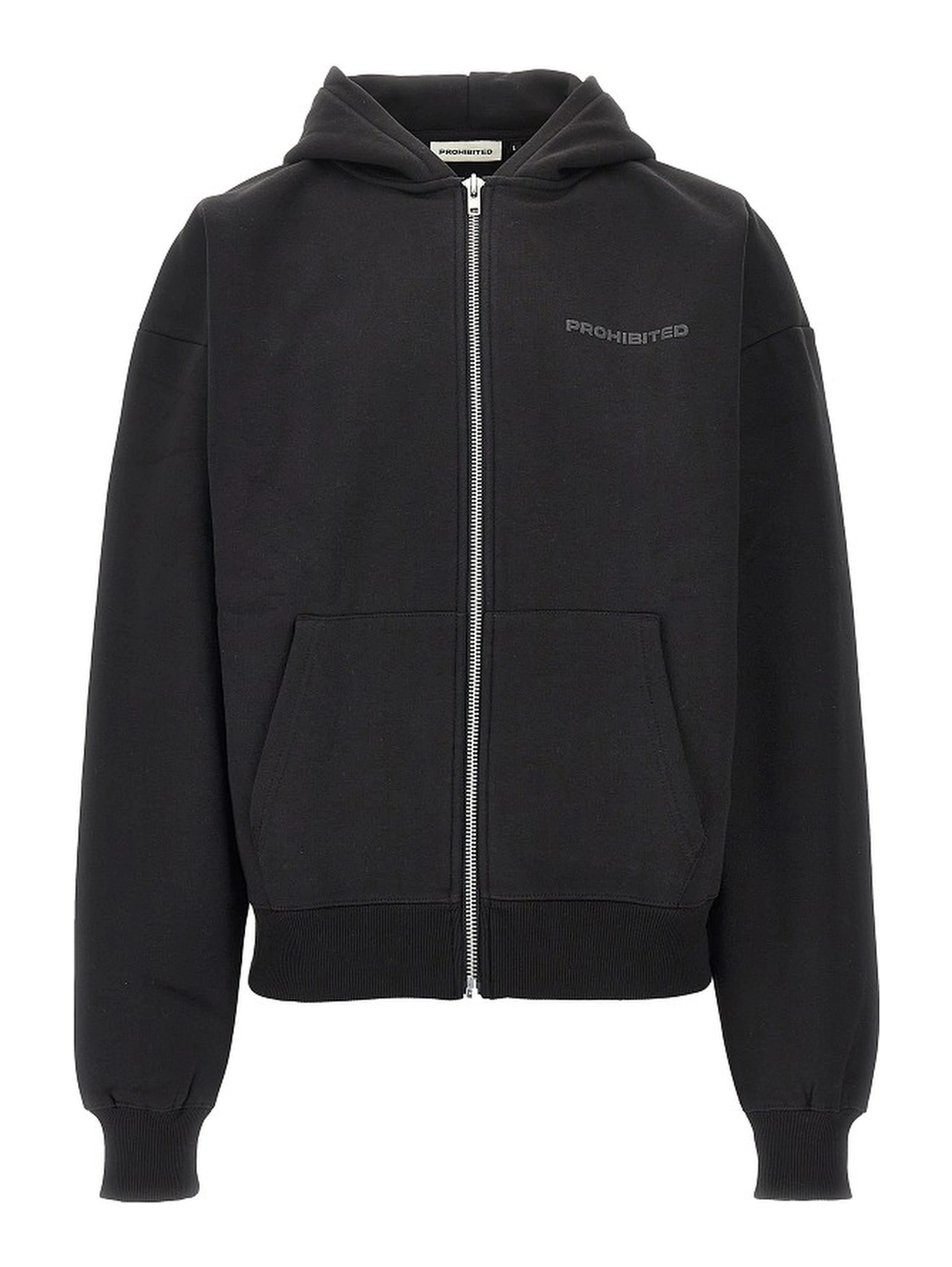 Logo print full-zip hoodie