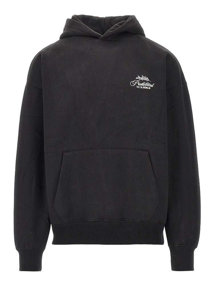 'PB Leaf' embroidered hoodie