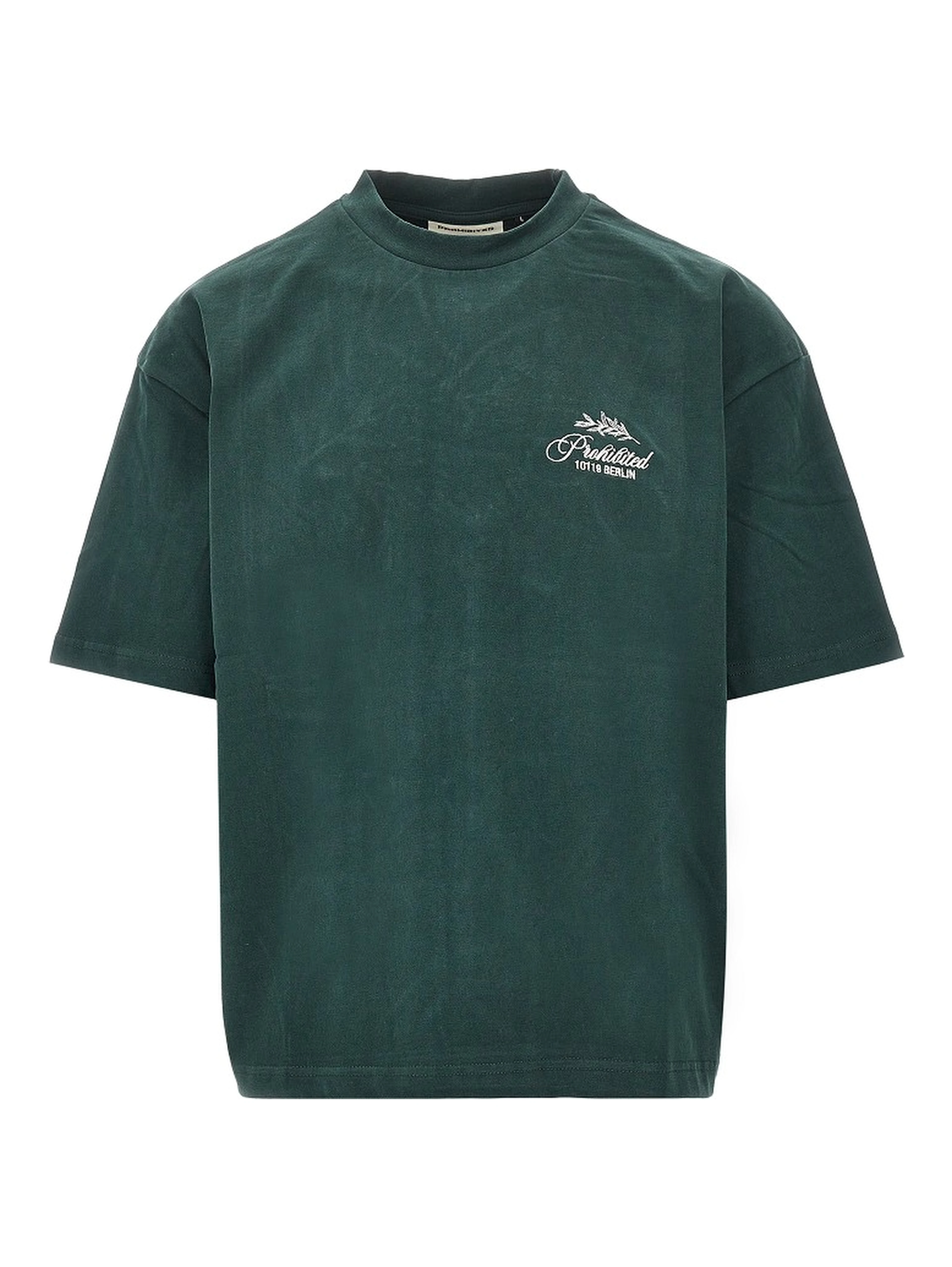'PB Leaf' embroidered T-shirt