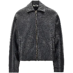 'Nightrider' faux leather jacket