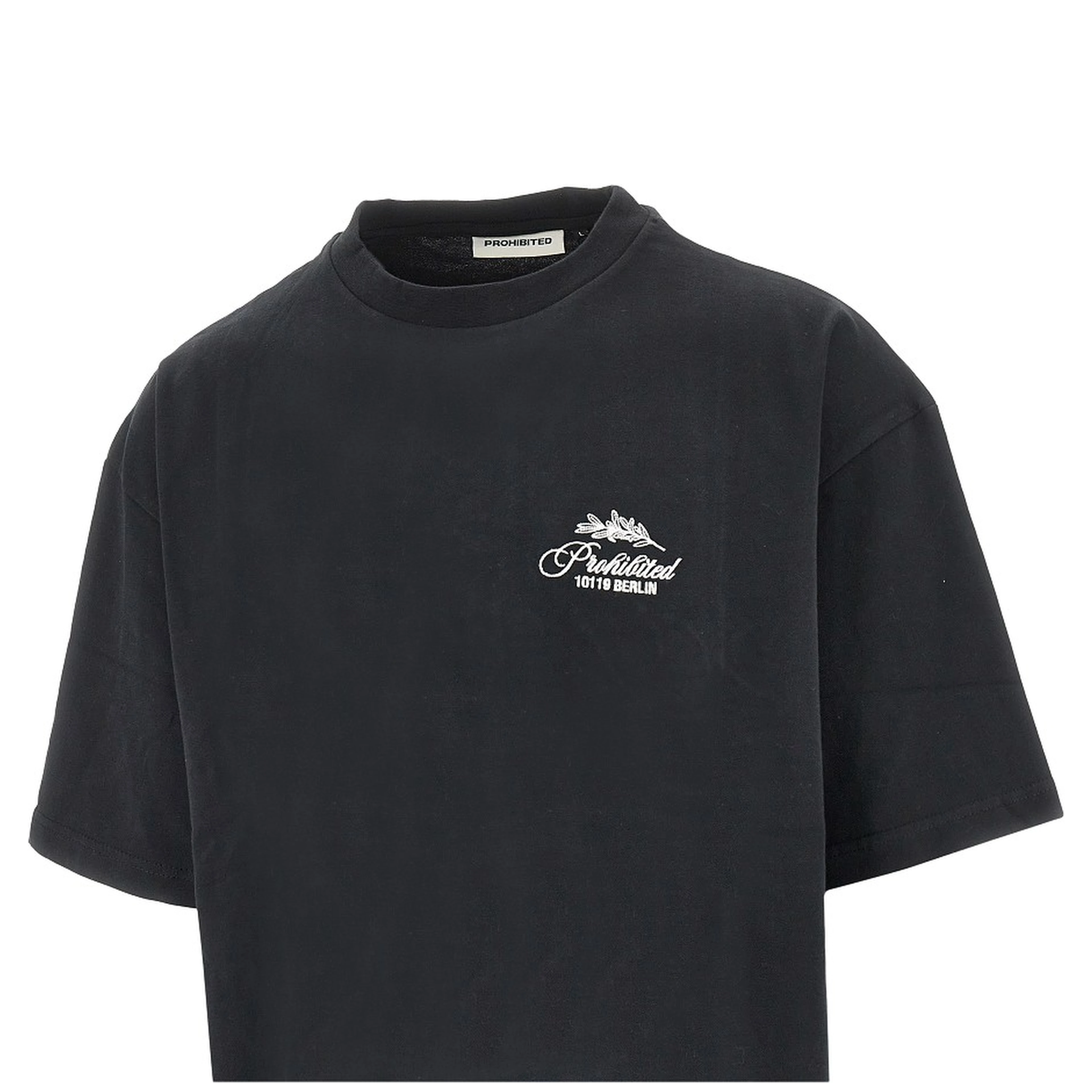'PB Leaf' embroidered T-shirt