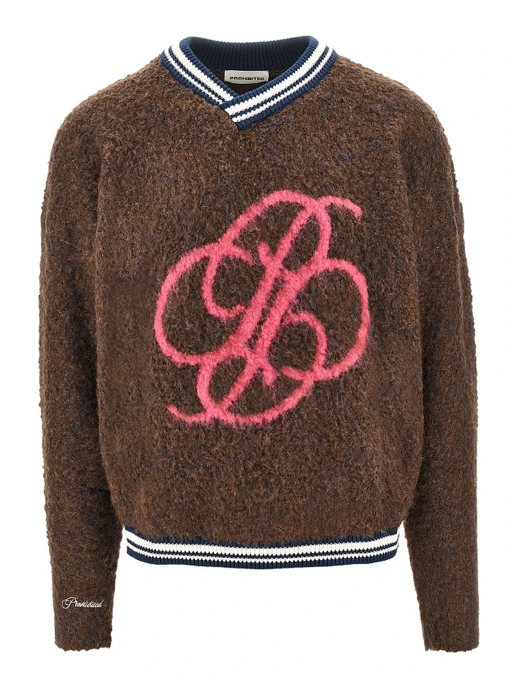 Fuzzy knit sweater