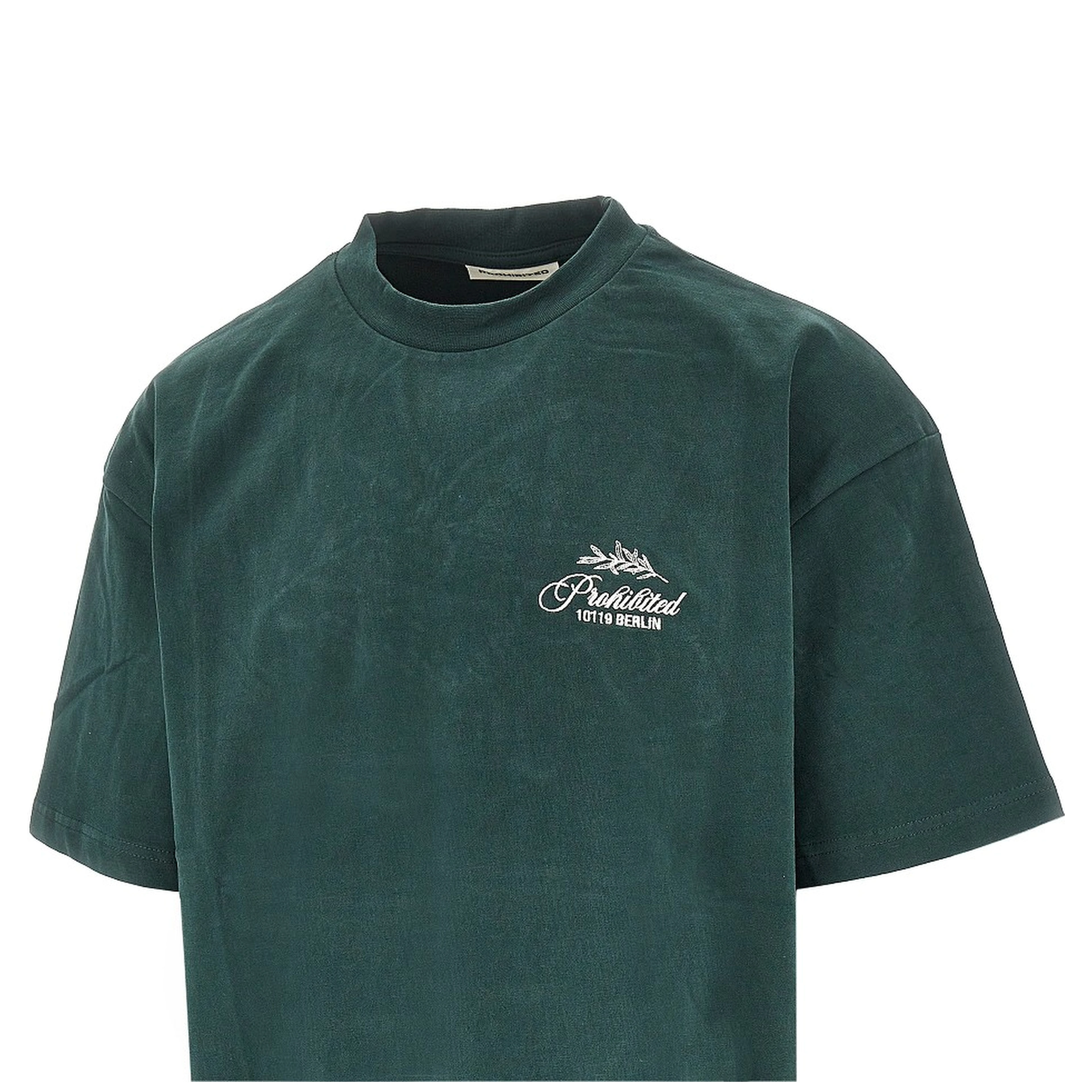 'PB Leaf' embroidered T-shirt