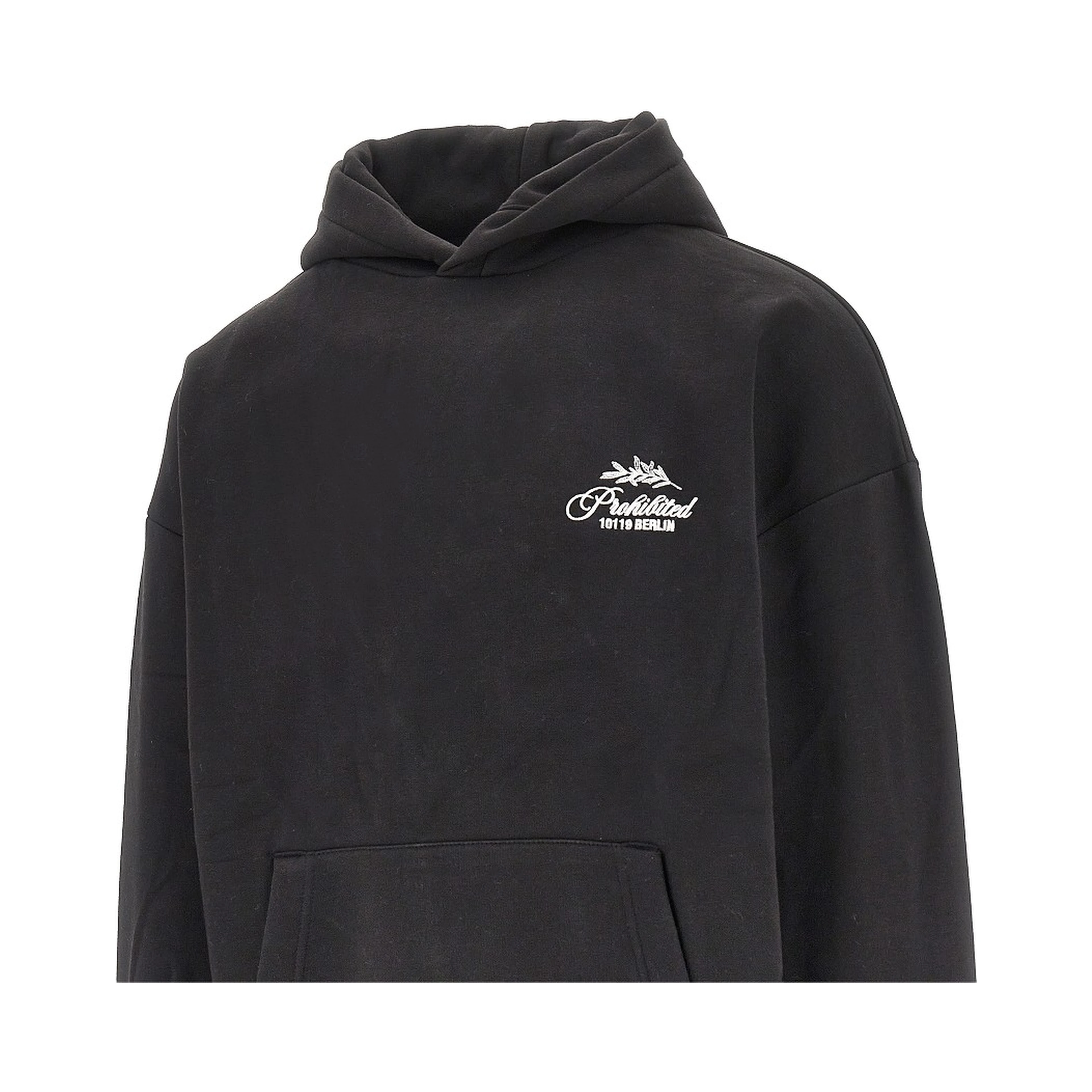 'PB Leaf' embroidered hoodie