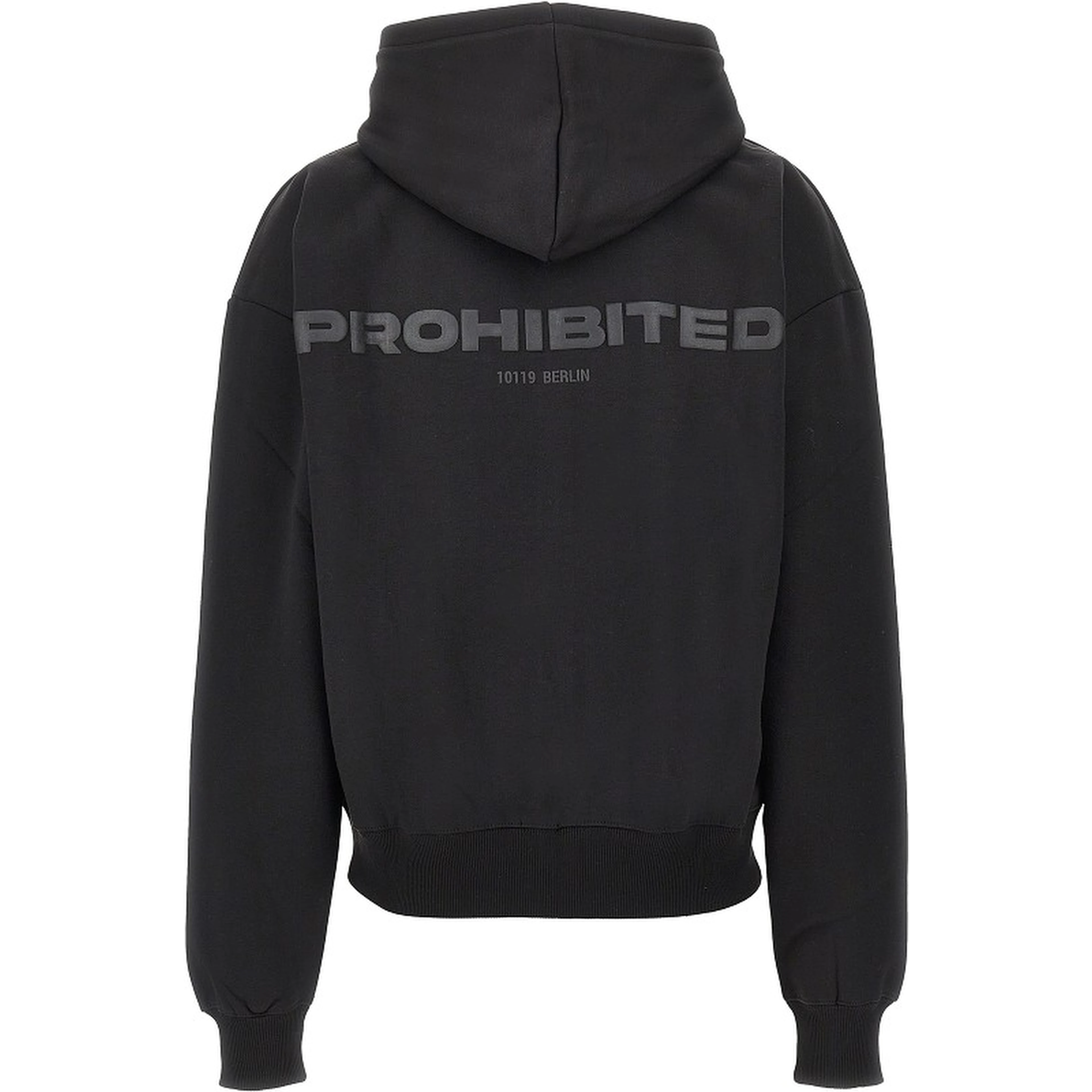 Logo print full-zip hoodie