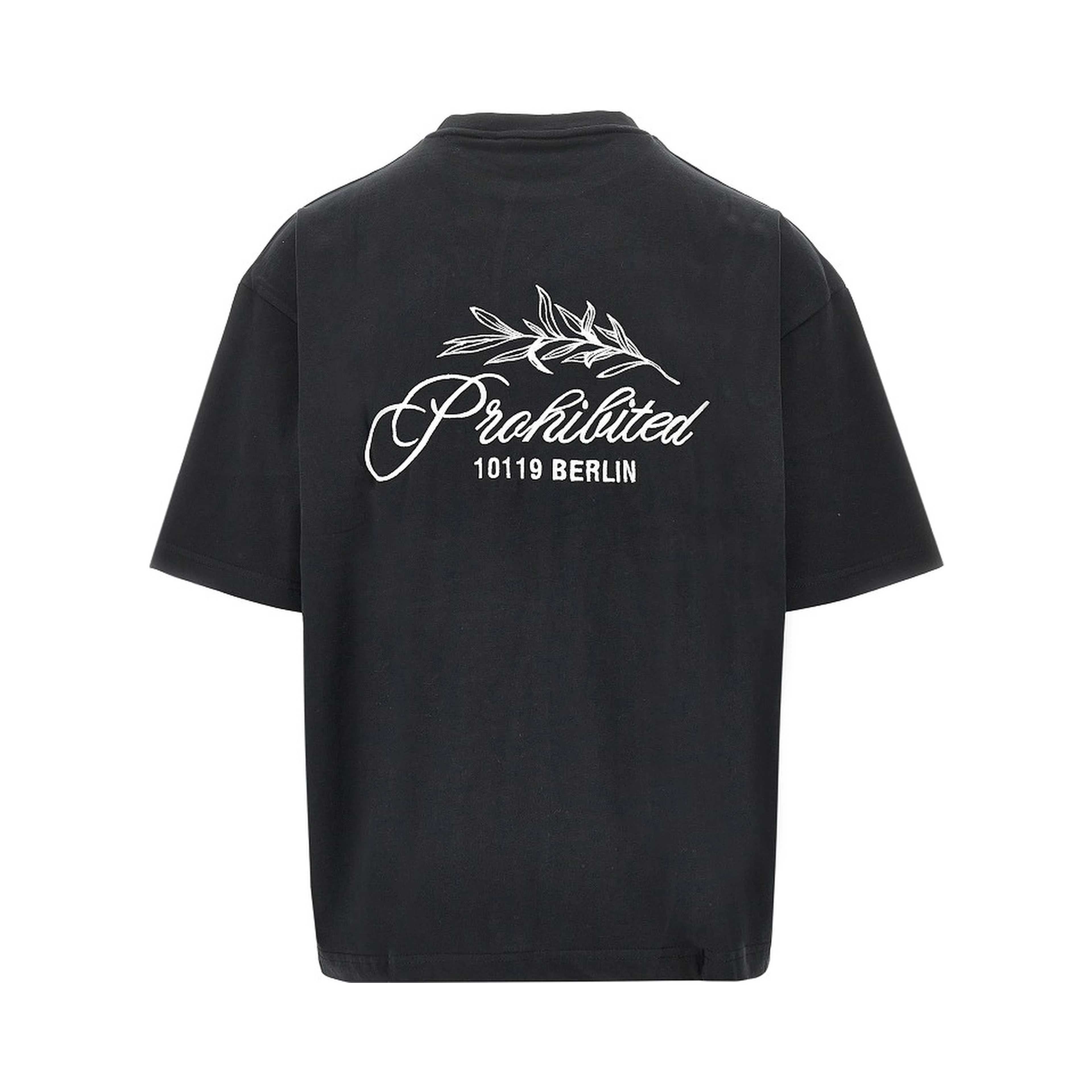'PB Leaf' embroidered T-shirt