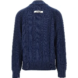 Cable knit quarter zip sweater
