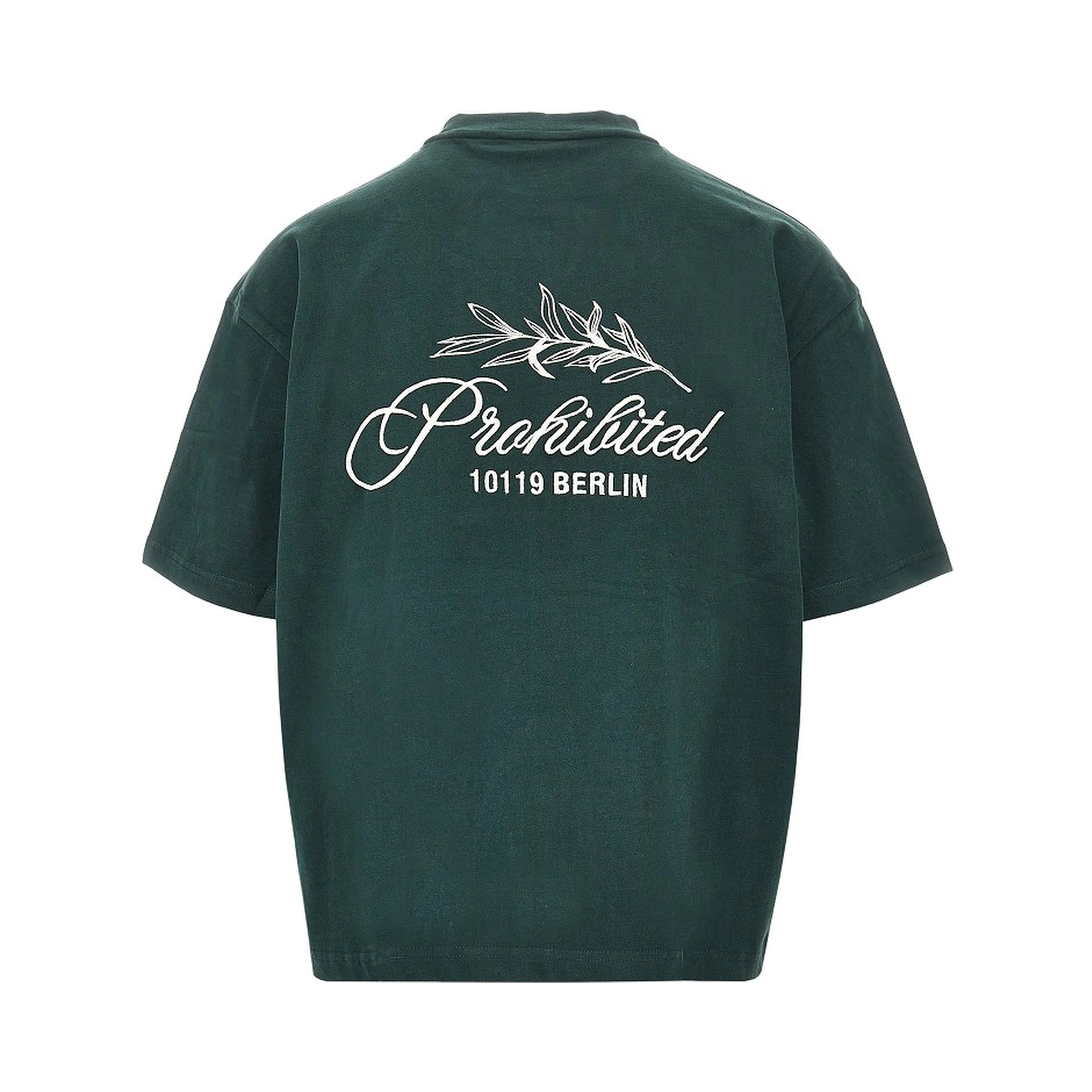 'PB Leaf' embroidered T-shirt