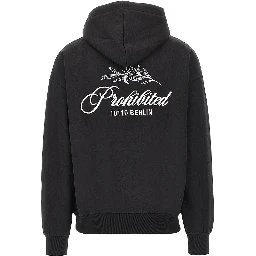'PB Leaf' embroidered hoodie