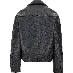'Nightrider' faux leather jacket