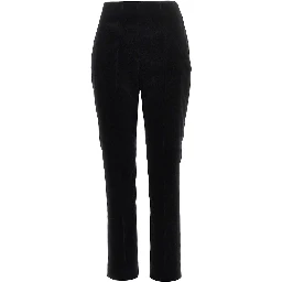 Velvet cigarette pants