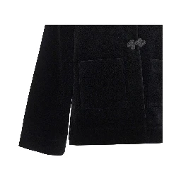 Pankou closure velvet jacket