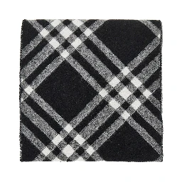 Check cashmere scarf