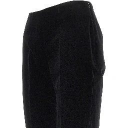 Velvet cigarette pants