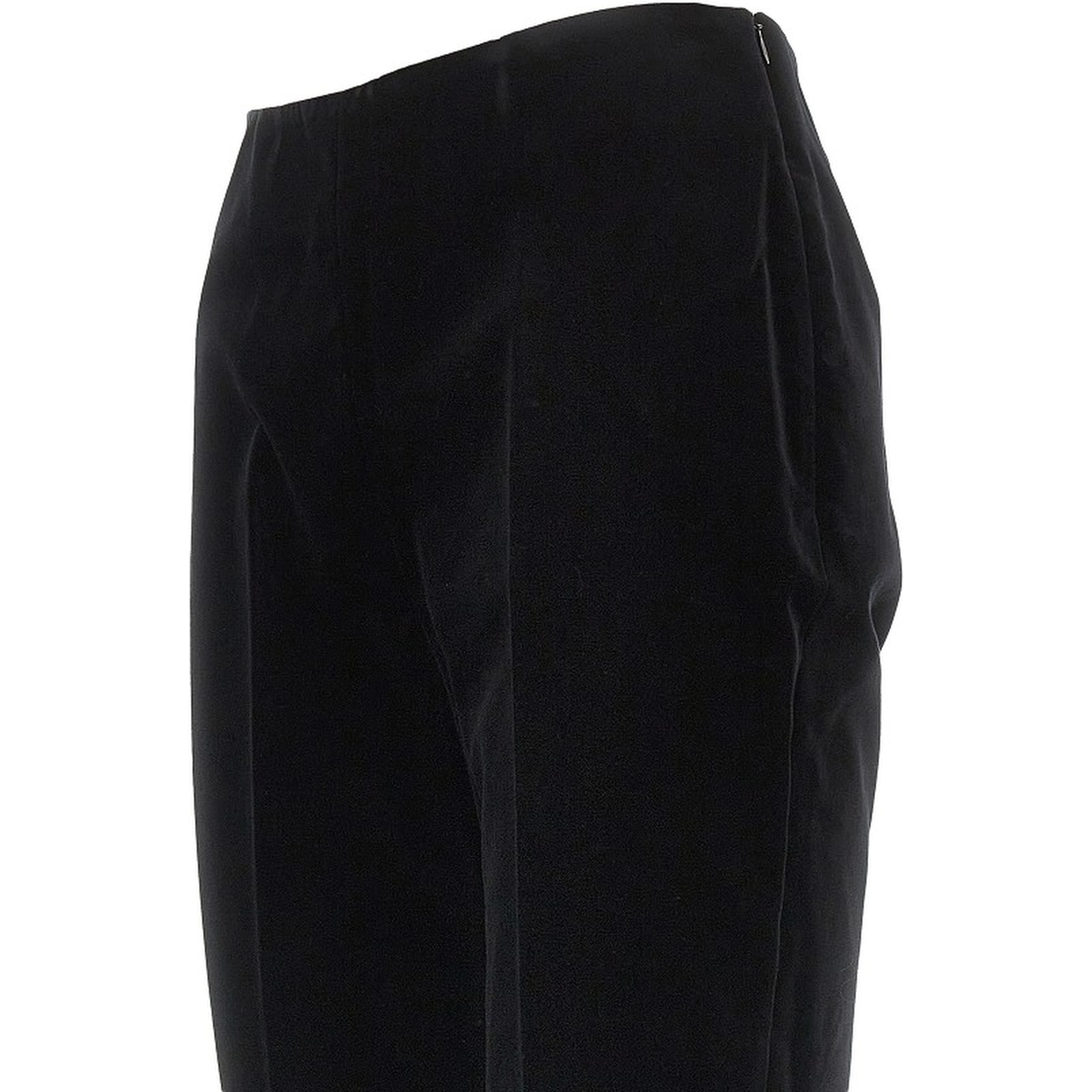 Velvet cigarette pants