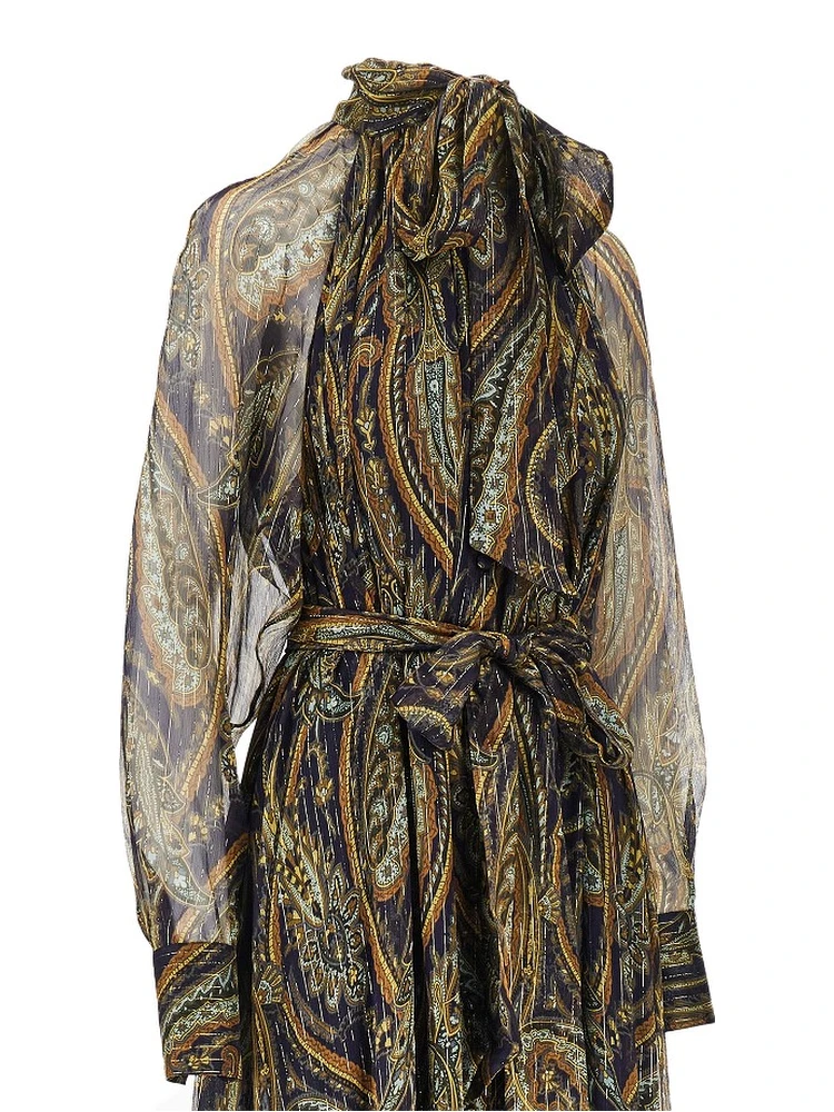 Paisley silk creponne maxi dress alternative