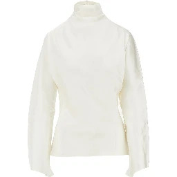 Satin waisted blouse