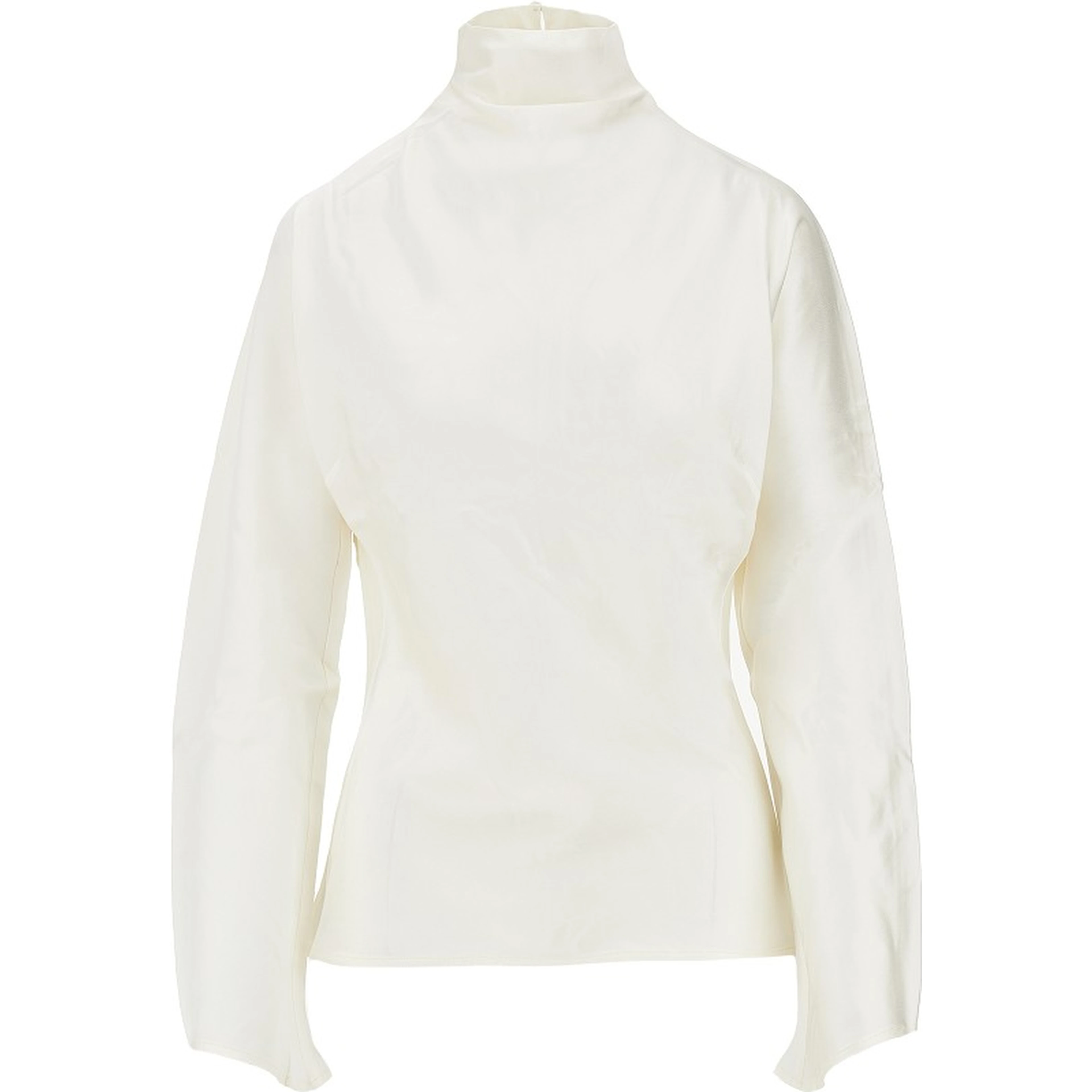 Satin waisted blouse