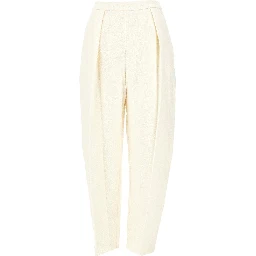 Sculptural bouclé pants