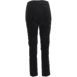 Velvet cigarette pants