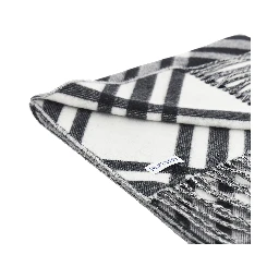 Check cashmere scarf