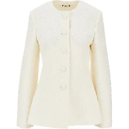 Bouclé shaped blazer