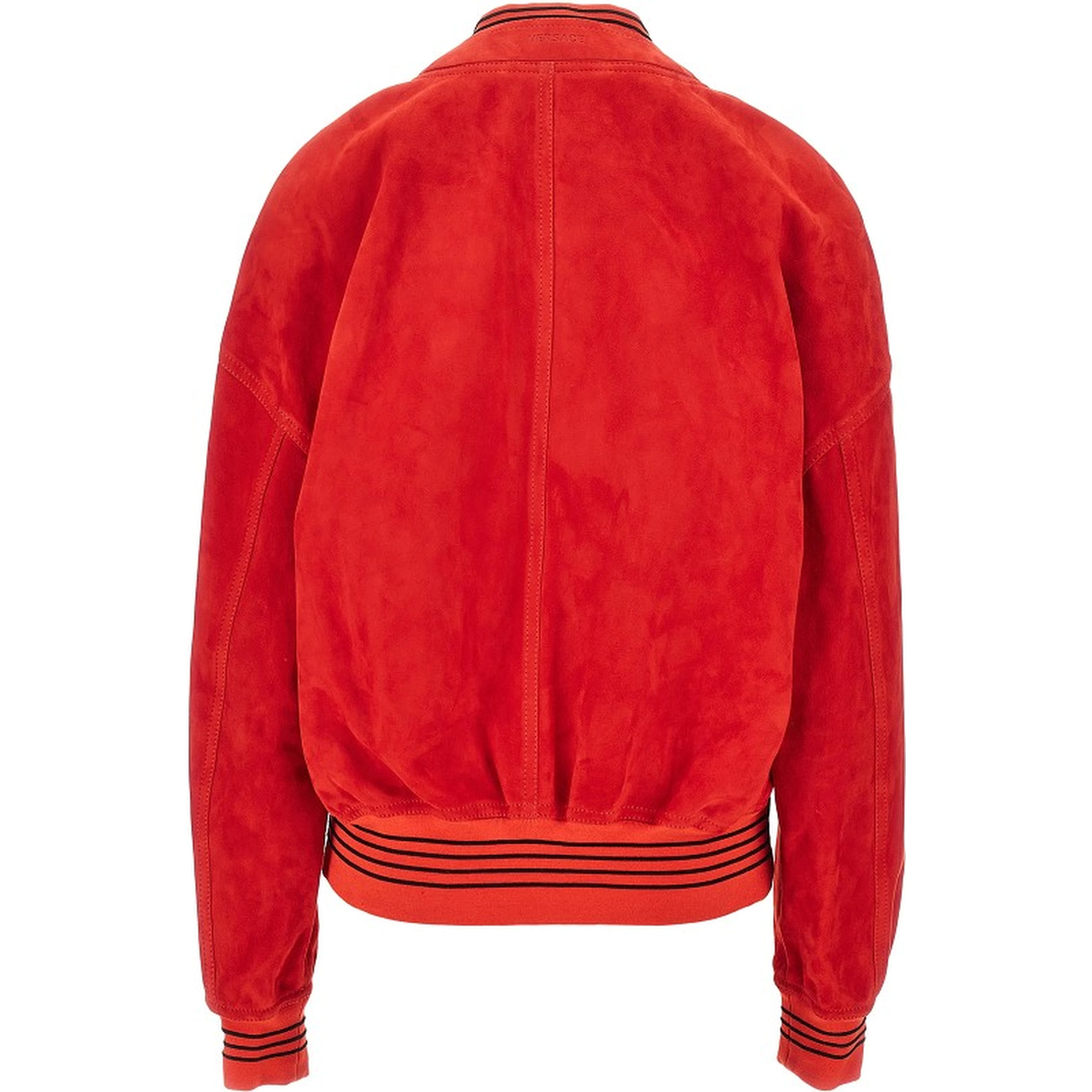 Suede leather cardigan