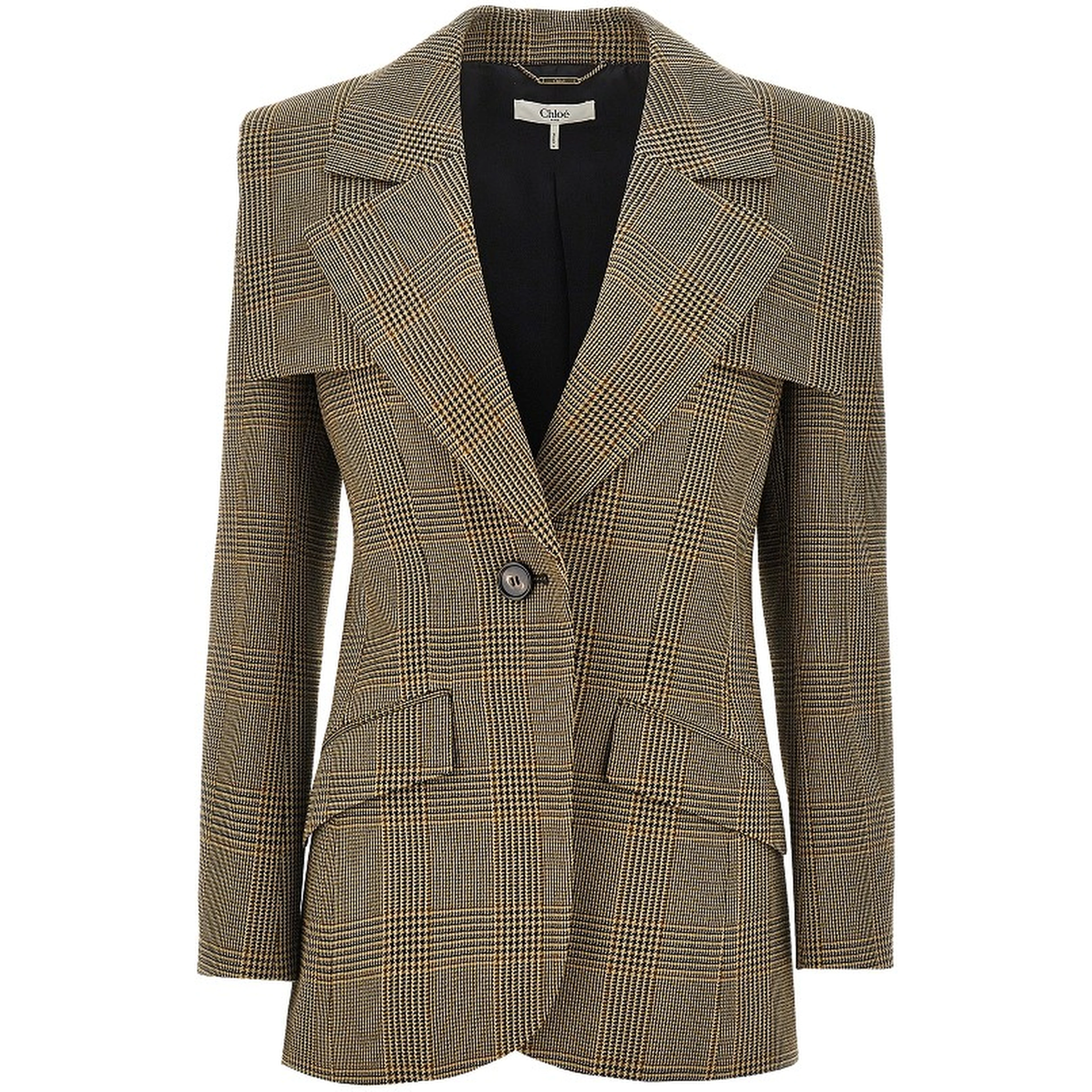 Prince of Wales jacket with cape detail