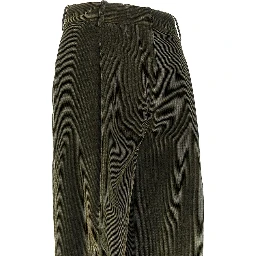 Single pleat wide leg corduroy pants
