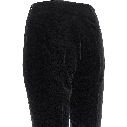 Velvet cigarette pants