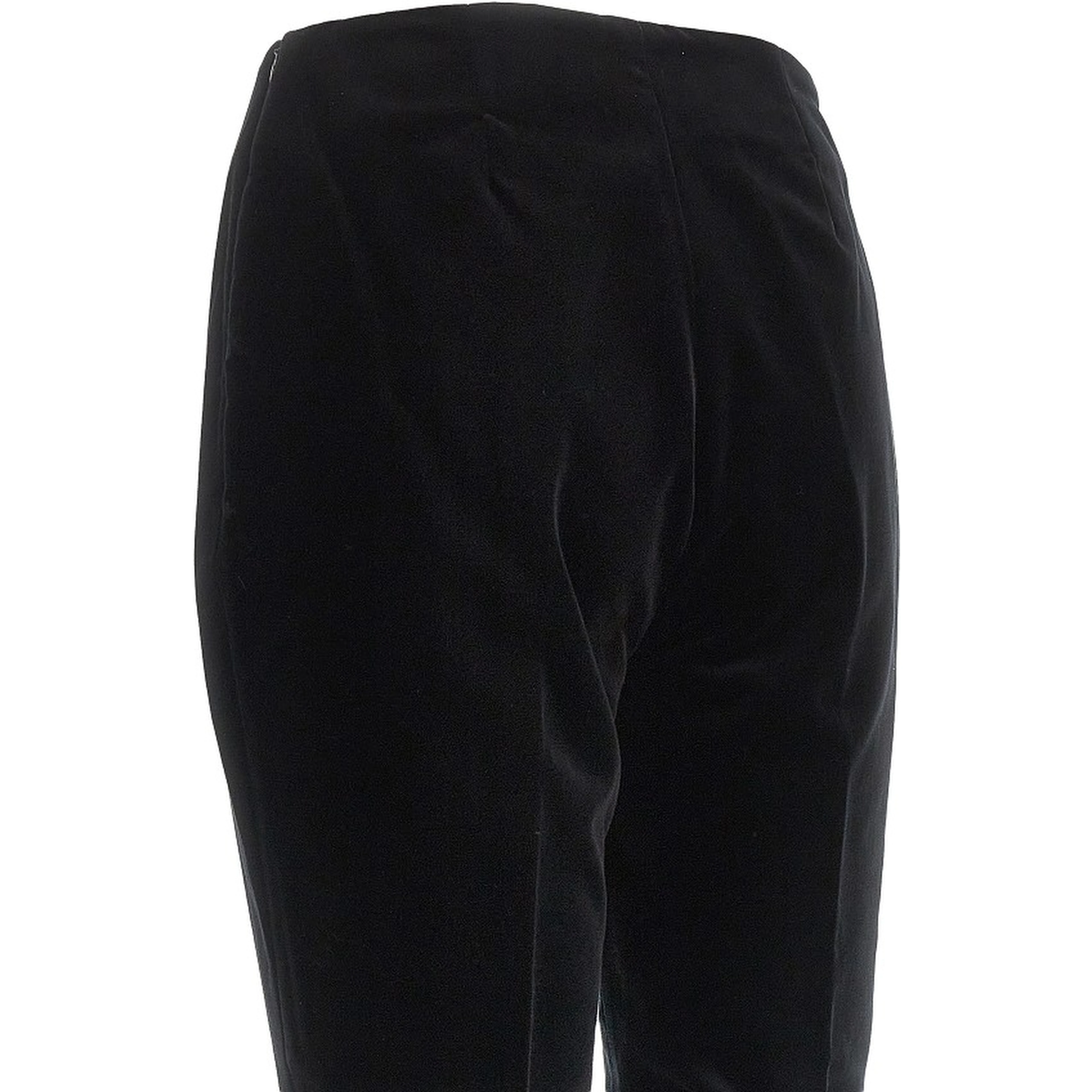 Velvet cigarette pants