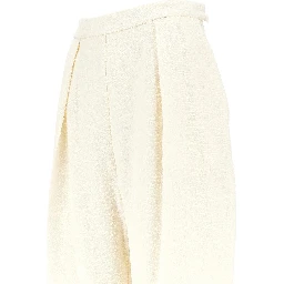 Sculptural bouclé pants
