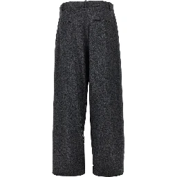 'August' pleated flannel pants