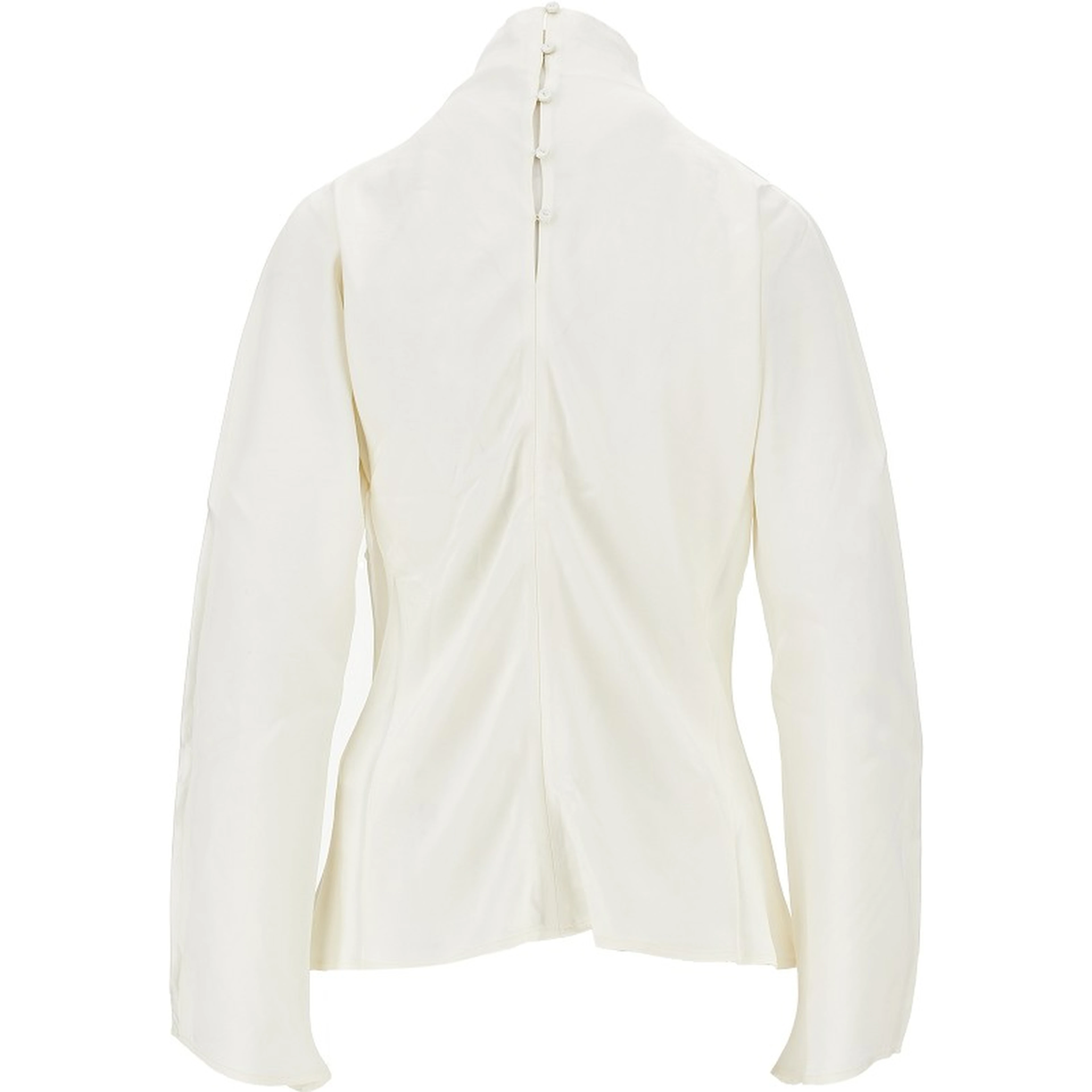 Satin waisted blouse