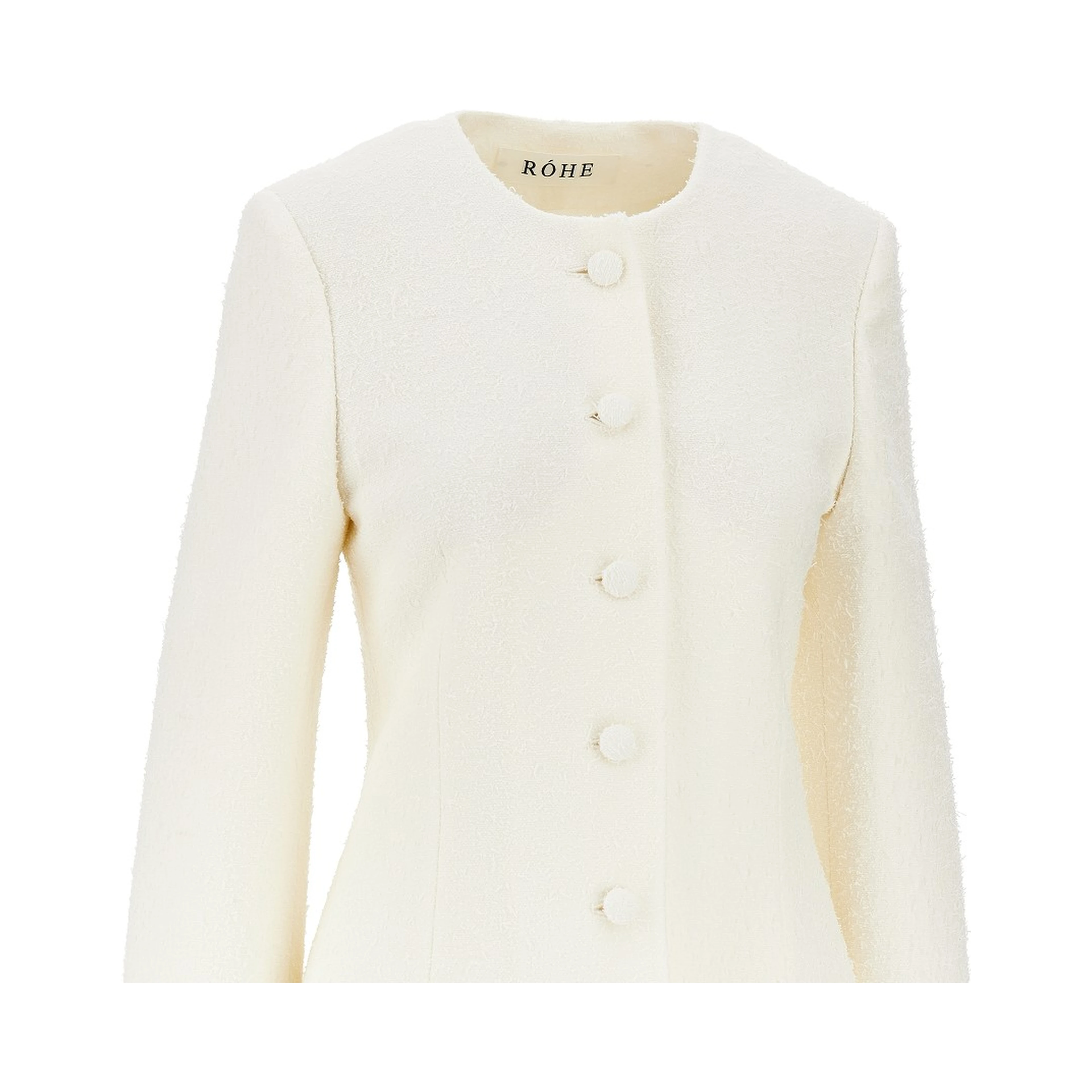 Bouclé shaped blazer